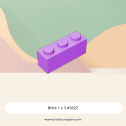 Brick 1 x 3 #3622 - 324-Medium Lavender