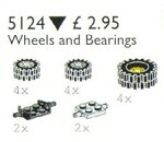 Lego 5124 Wheels and bearings