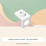 Minifig Neckwear Bracket - One Stud #42446 - 1-White