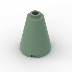 Cone 2 x 2 x 2 with Completely Open Stud #14918 - 151-Sand Green