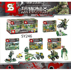 SY SY246A Falcon Commando: Terror Assassination 4 Jungle Chases, WaterS Battles, Jungle Bombings, Sentinel Patrol Stations
