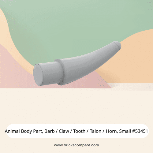Animal Body Part, Barb / Claw / Tooth / Talon / Horn, Small #53451  - 194-Light Bluish Gray