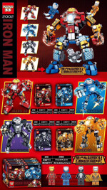 DUODUO 2002-1 Iron Man Super Machine A 4 combinations