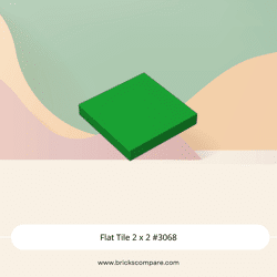 Flat Tile 2 x 2 #3068 - 28-Green