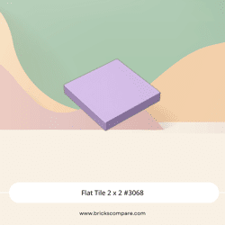 Flat Tile 2 x 2 #3068 - 325-Lavender