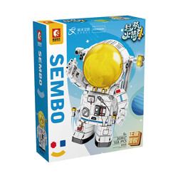 SEMBO 203017 Super cute Rocket: Q version of the astronaut
