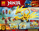 LELE 31021 Golden Dragon Ninja Bravely Breaks Into The Cliffs of Fire