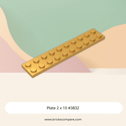 Plate 2 x 10 #3832 - 297-Pearl Gold