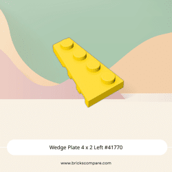 Wedge Plate 4 x 2 Left #41770 - 24-Yellow