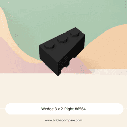 Wedge 3 x 2 Right #6564 - 26-Black