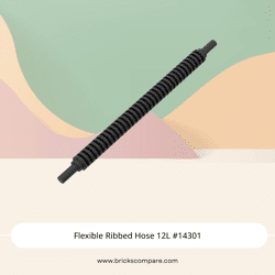 Flexible Ribbed Hose 12L #14301  - 26-Black