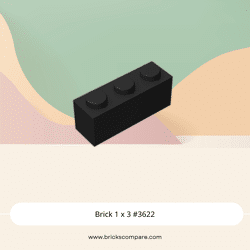 Brick 1 x 3 #3622 - 26-Black