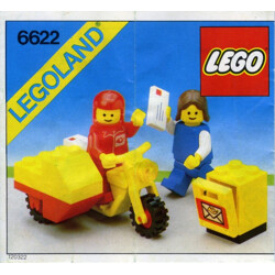 Lego 6622 Postman on a motorcycle