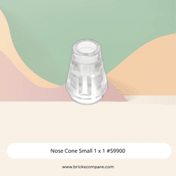 Nose Cone Small 1 x 1 #59900 - 40-Trans-Clear