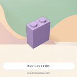 Brick 1 x 2 x 2 #3245 - 325-Lavender