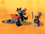 Lego 6007 Castle: Fear Knight: Manta Dragon And Black Demon