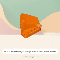 Technic Panel Fairing #13 Large Short Smooth, Side A #64394 - 106-Orange