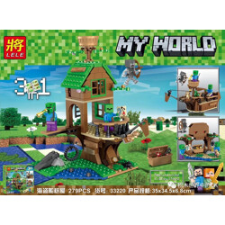 LELE 33220 Minecraft: Pirate Boat Treehouse