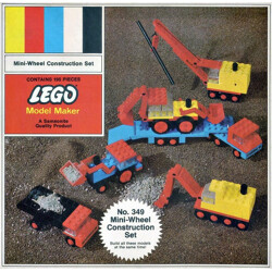 Lego 349-2 Mini-Wheel Construction Set