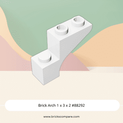 Brick Arch 1 x 3 x 2 #88292 - 1-White
