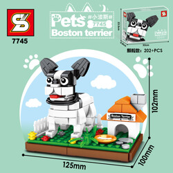 SY 7745 Cute pets: 4 pet dogs: Little Persian, Little Bug, Little Rosen, Little Hawa