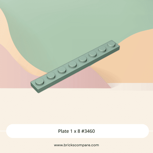 Plate 1 x 8 #3460 - 151-Sand Green