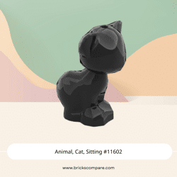 Animal, Cat, Sitting #11602 - 26-Black