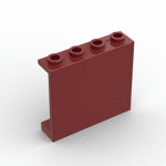 Wall Element 1 x 4 x 3 #4215 - 154-Dark Red