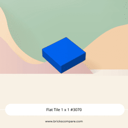 Flat Tile 1 x 1 #3070 - 23-Blue
