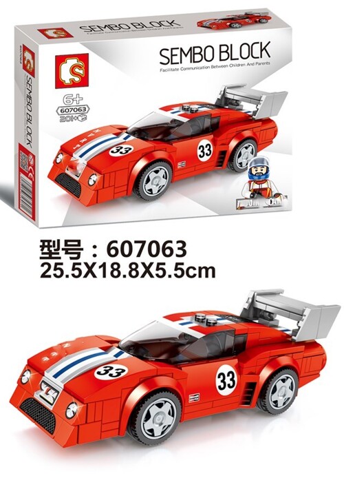 SEMBO 607063 Famous Car Mobilization: Ferrari BB512 Le Mans