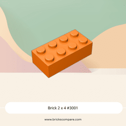 Brick 2 x 4 #3001 - 106-Orange