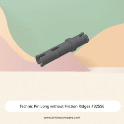 Technic Pin Long without Friction Ridges #32556 - 199-Dark Bluish Gray