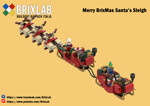 Rebrickable MOC-32342 Santa Claus sleigh
