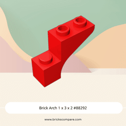 Brick Arch 1 x 3 x 2 #88292 - 21-Red