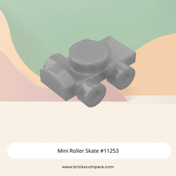 Mini Roller Skate #11253 - 315-Flat Silver