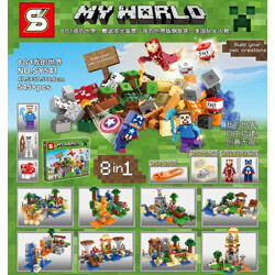 SY SY541 Minecraft: Super Heroes 8 in 1