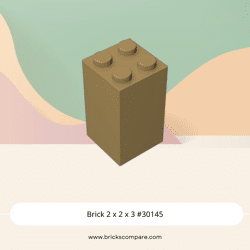Brick 2 x 2 x 3 #30145 - 138-Dark Tan