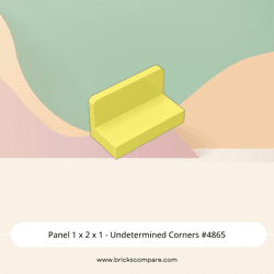 Panel 1 x 2 x 1 - Undetermined Corners #4865  - 226-Bright Light Yellow