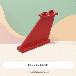 Tail 4 x 1 x 3 #2340 - 21-Red