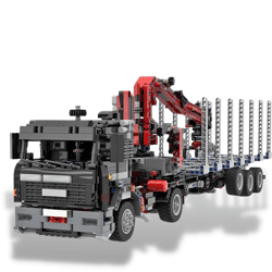 MOC-107270 Iveco Turbostar 190-42 and Logging Trailer with Crane