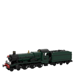MOC-117927 GWR 8W Hall Class “Kinlet-Hall” Steam Locomotive