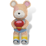 Mpin M6610 Bear With Rose Violent Bear Bearbrick