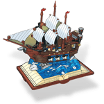MJI 13042 Pirates BATTLE Ship Book