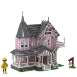 GOBRICKS MOC A1734 Ghost Mama - Pink Palace Apartment