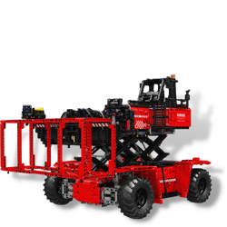 Mould King 17030 Motor Red Container Truck