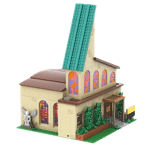 GOBRICKS MOC 148028 Modular Springfield Church