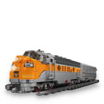 Mould King 12018 USA EMD F7 WP Diesel Locomotive With Motor