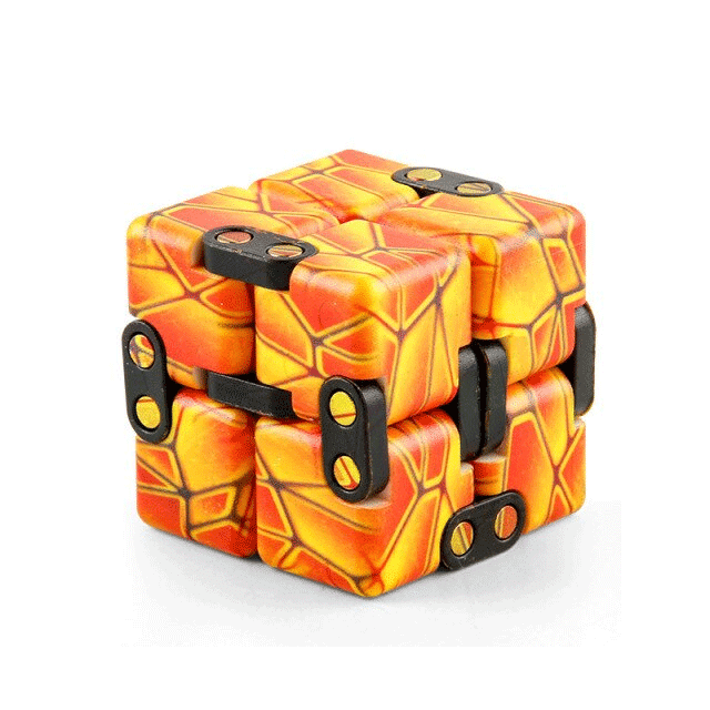 SMALL FISH Fidget Toy Infinity Cube Orange for Stress Relief and Anti-Anxiety  Gadget - Educational Toys, Facebook Marketplace