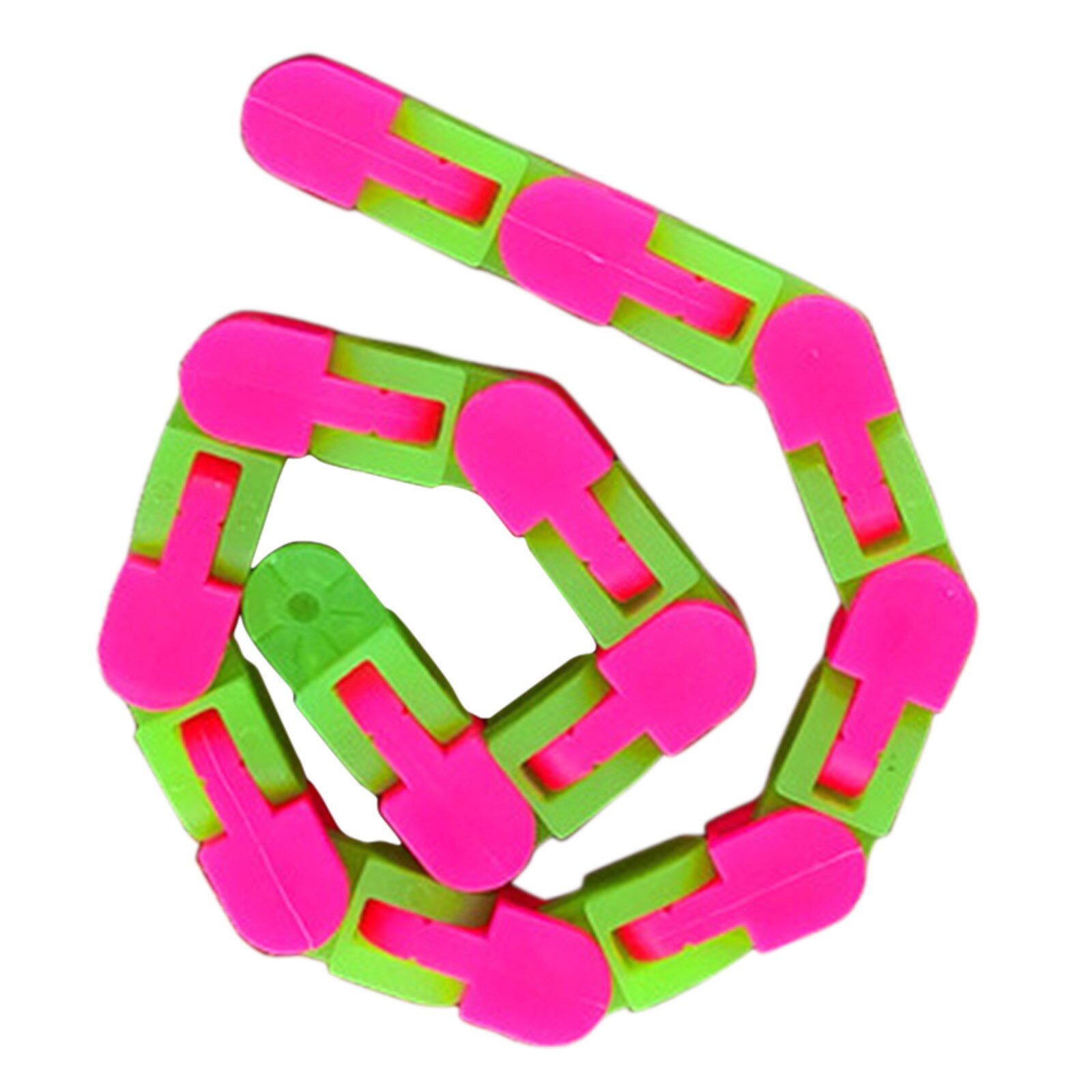 24 Knots Glow Pink Green Wacky Tracks Fidget Toys For Stress Relief Wacky Track 1798