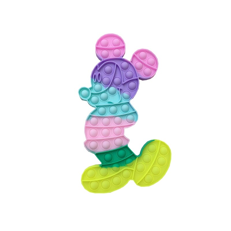30 CM Mickey Mouse Push it Bubble Pop Fidget Sensory ADHD Stress Reliever Toy 